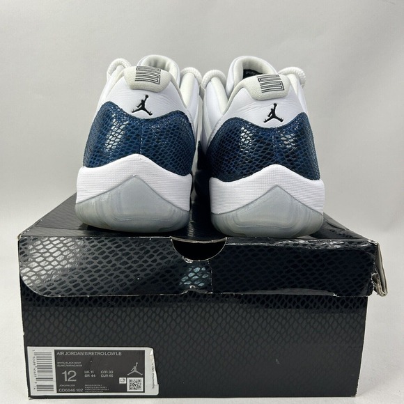 Nike Shoes Air Jordan 11 Low Retro “Navy Snakeskin” 2024 - Picture 5 of 8
